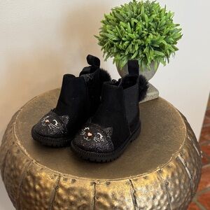 Wonder Nation Black Cat Kids Boots